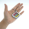 Burberry Metal TB Key Ring 80242521 Yellow Red Key Holder 143170651 [P]