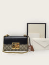 Gucci GG Supreme Padlock Small Leather Chain Bag 143171600 [P]