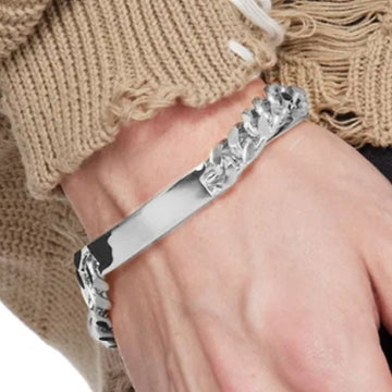 Maison Margiela Enamel Logo Cuff Bracelet 132918150