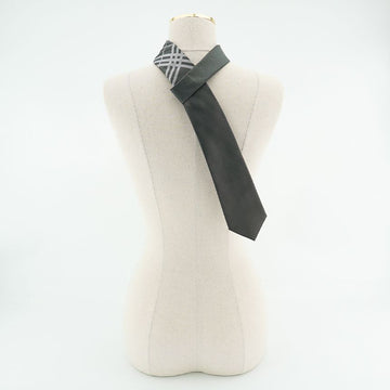 Burberry Dark Gray Silk Check Pattern Tie 80260931 143267488