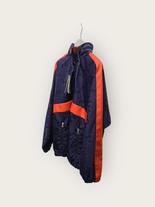 Gucci Jumbo GG Nylon Hooded Anorak Jacket 143268704 [P]