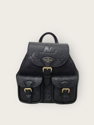 LOUIS VUITTON Schwarzer Monogram Empreinte Rucksack 18/23 143269734