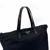 Prada Nylon Triangle Logo Shopper Bag & Shoulder Bag Black (2VG024) 143461580 [P]