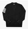THOM BROWNE 4-Streifen V-Neck Herren Cardigan 144595854 [P]