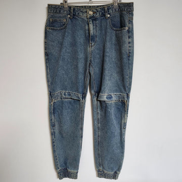 JUUN.J 48 Hellblau Velcro Reißverschluss Jogger-Hose JC9921PD3P 143521576