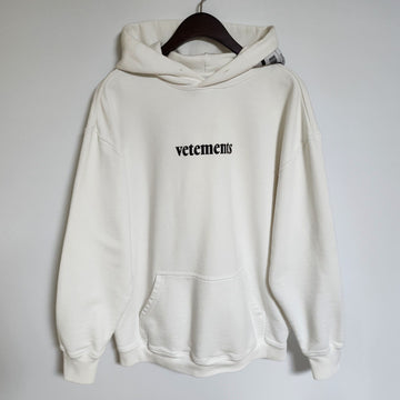 vetements S White Logo Oversized Hoodie SS20TR311 143521585