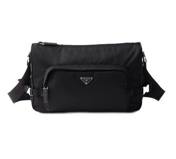 Prada Large Re-Nylon and Saffiano Leather Shoulder Bag Black 2VH191 2DMG F0002 143601355