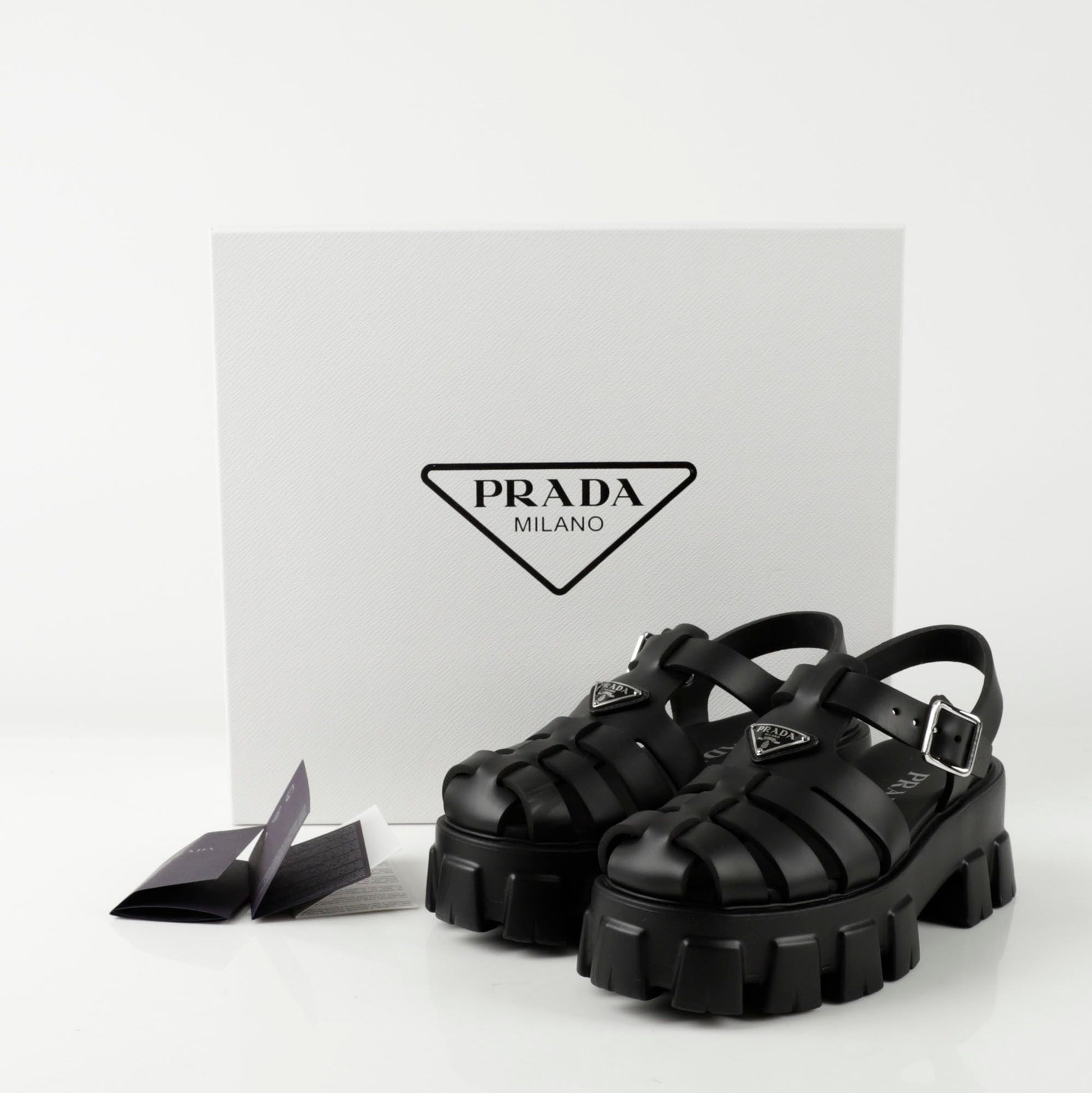 Prada 1X853M Platform Sandals Size 36 143263545 – trenbe