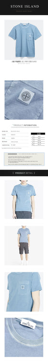 STONE ISLAND ロゴパッチ半袖Tシャツ V0141 801521957 111326345 [P]