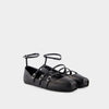 ALEXANDER MCQUEEN Flache Schuhe mit Riemen 1000 143602232 [P]