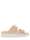 ALEXANDER MCQUEEN オーバーサイズ ハイブリッド スライド 658063 W4Z52 5904 143602273 [P]