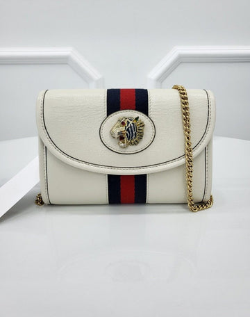 GUCCI ラザー ミニ クロスバッグ 573797 ホワイト 143605770