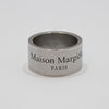 Maison Margiela Silver Logo Engraving 12MM Wide Ring 18.5 143606257 [P]