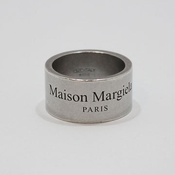 MAISON MARGIELA Silbernes Logo-Gravur 12MM Breiter Ring 18.5 143606257