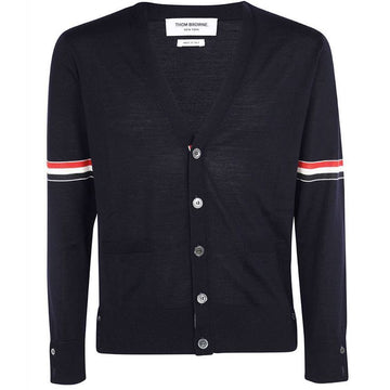 THOM BROWNE ストライプ アームバンド カーディガン MKC410A Y1014 415 48463396