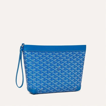 GOYARD Clutch Damen Konti Pouch Blau 143619673