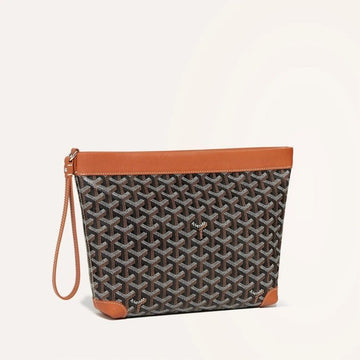 GOYARD Clutch Damen Konti Pouch Braun (Schwarz-Bräunlich) CONTIPPMLTY01CL03P 143619666