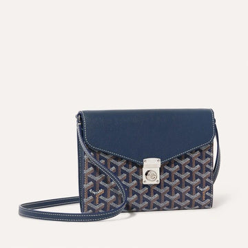 GOYARD Siffre Pouch Geldbörse Navy stamp: CHYPRPPMLTY12CL12P 143619659