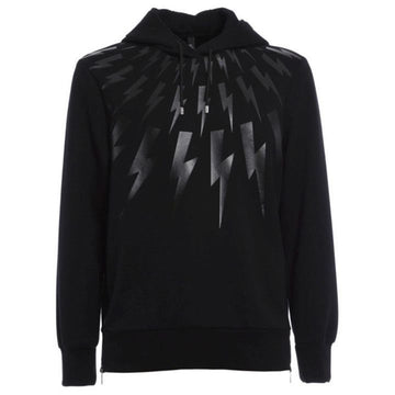 Neil Barrett Multi Thunder Neoprene Hoodie 155588921