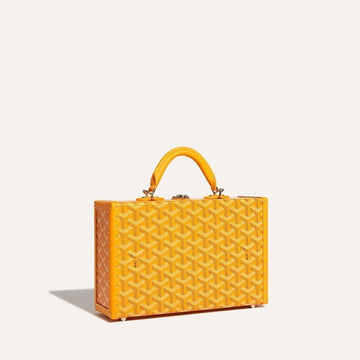 GOYARD グランホテルトランクバッグ イエロー 143653037