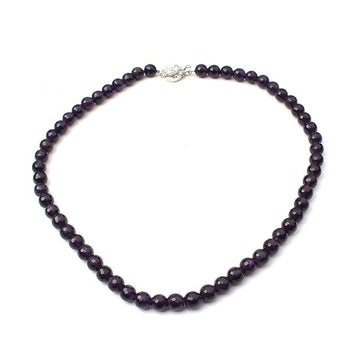 OTHER BRAND Amethyst Silber Verschluss Halskette 143658560