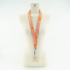 BURBERRY Kingdom Logo Orange Nylon Strap Necklace 80242441 143660315 [P]