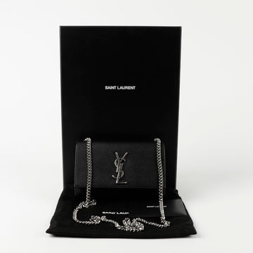 SAINT LAURENT ケイト スモール シルバーチェーン ショルダーバッグ 469390 143605563
