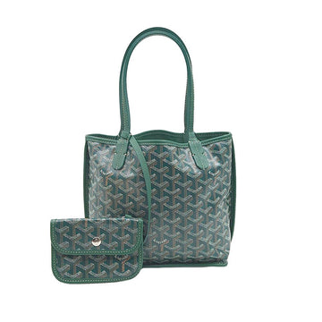 Goyard Green ine Canvas Anjou Mini Tote Bag + Pouch / AMAANJOU-MINI-09 143662596