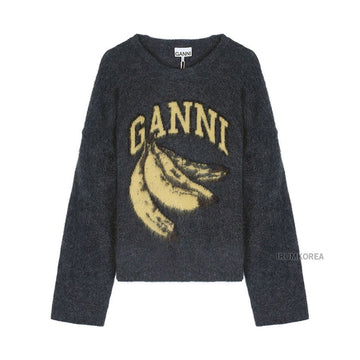 GANNI バナナグラフィックニット FW25 レディース K2516 252 143665778