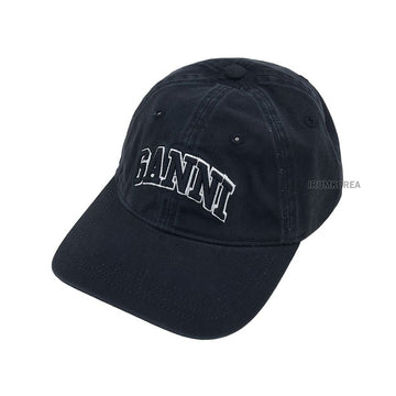 GANNI A6900 099 FW25 Unisex Canvas Cap 143665905