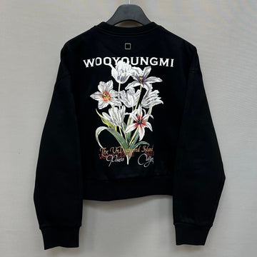 WOOYOUNGMI フラワーバックロゴスウェットシャツ 34 143678026