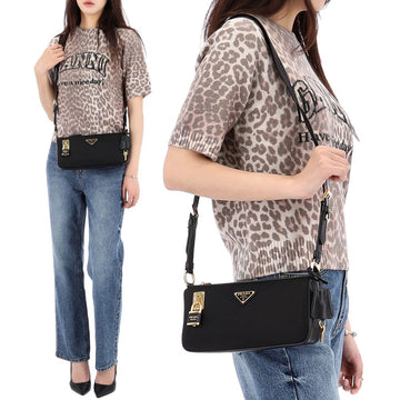 PRADA Triangular-Logo Rinalylon Klein Schultertasche 1BC234 2C8Q F0002 136254386