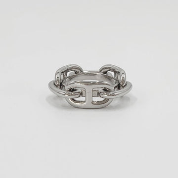 HERMES Scarf Ring Ligated Schal 90 Halter Palladium Silber 255148935 (2542) 143698859