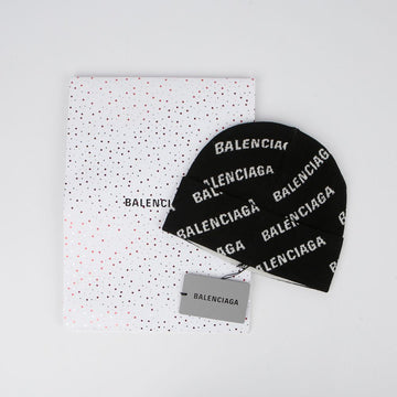 BALENCIAGA 719580 Allover-Logo Beanie 143662923