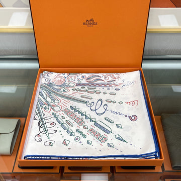 Hermes Carré 90 Scarf Pleated Holder Line H004187 143729658