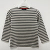 Saint James Kids VAUJANY E Red Heart Patch Long Sleeves T-Shirt 9174 GRIS ECRU TULIPE 143735596 [P]