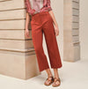 Hermes Crop Pants H4E0404 40 rouge de turin 143738111 [P]
