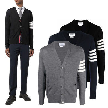 THOM BROWNE Merinowolle Cardigan MKC002A 143740275