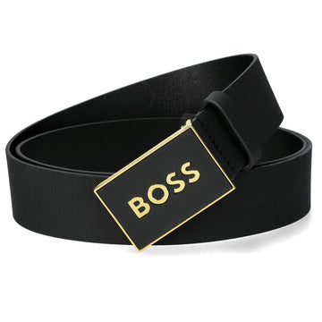 Hugo Boss 25FW Textured Plaque Buckle Leather Belt 50471333 002 143782110