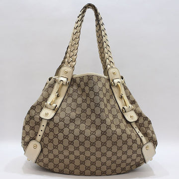 GUCCI Jaqard Goldene Horsebit Woven Umhängetasche 137621 143810204
