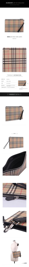 Burberry Vintage Check E Canvas Clutch 8065629 49850267 [P]
