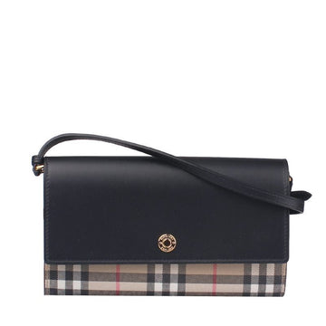 BURBERRY abnehmbarer Schulterriemen Check Geldbörse Cross 8058001 49850236