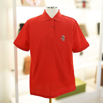 Burberry Women's Shirt Copland Bright Red Cotton Polo 80333891 143817992