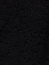 LOUIS VUITTON ブラックフローラルレースアクセントニットトップ 143823634 [P]
