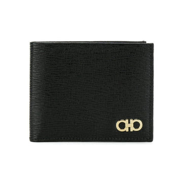 Salvatore Ferragamo Double Gancini Wallet Black 66-A063 0685950 48799030