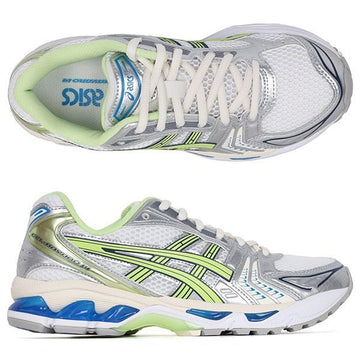 ASICS 25FW ホワイト ライムグリーン ゼル カヤノ 14 スニーカー 1203A537 108 143878028