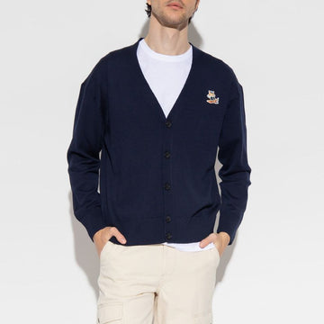 AMI Klassischer Cardigan mit Fuchs-Logo KM00504KT1036 P480 51327523