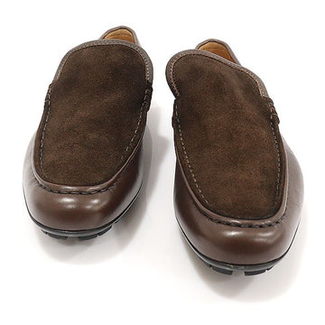 Gucci Brown Suede Leather Driving Loafers 40.5 143885693