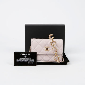 CHANEL AP2306 Caviar Skin Miss Coco Mini Chain Shoulder Crossbody Bag 143263446