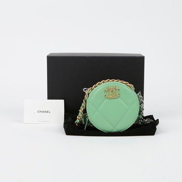 CHANEL AP0945 19 ラウンドミニチェーンショルダークロスバッグ 143740132
